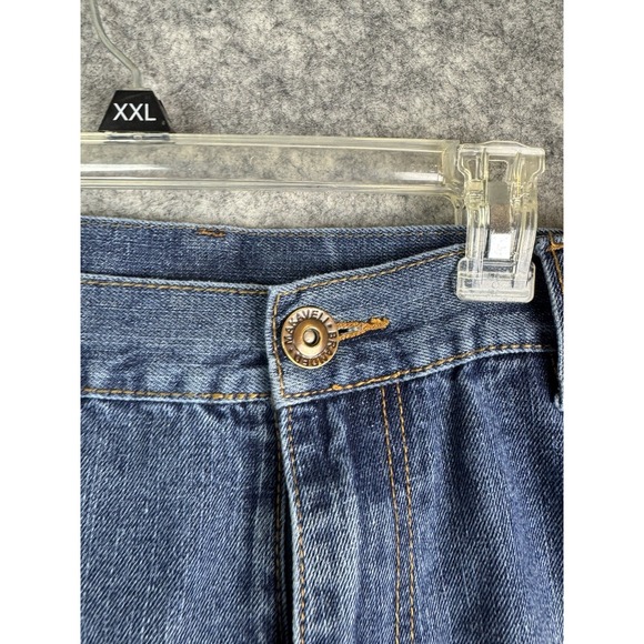 Tupac Makaveli Jeans Mens 38 Baggy Y2K Denim Rap Hiphop Streetwear Vintage 90s - Picture 3 of 10